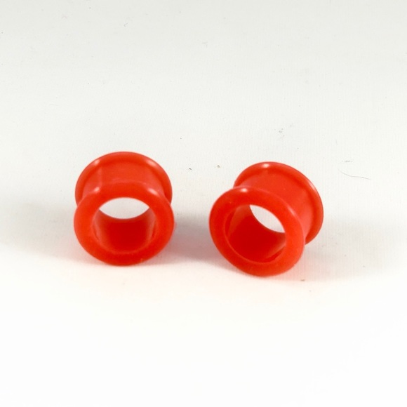 Space City Jewels Other - 1/2”-00-0-2-4-6 Red Silicon Flesh Ear Tunnels